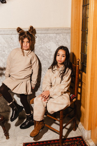 Labo - pants Liona - taupe hearts