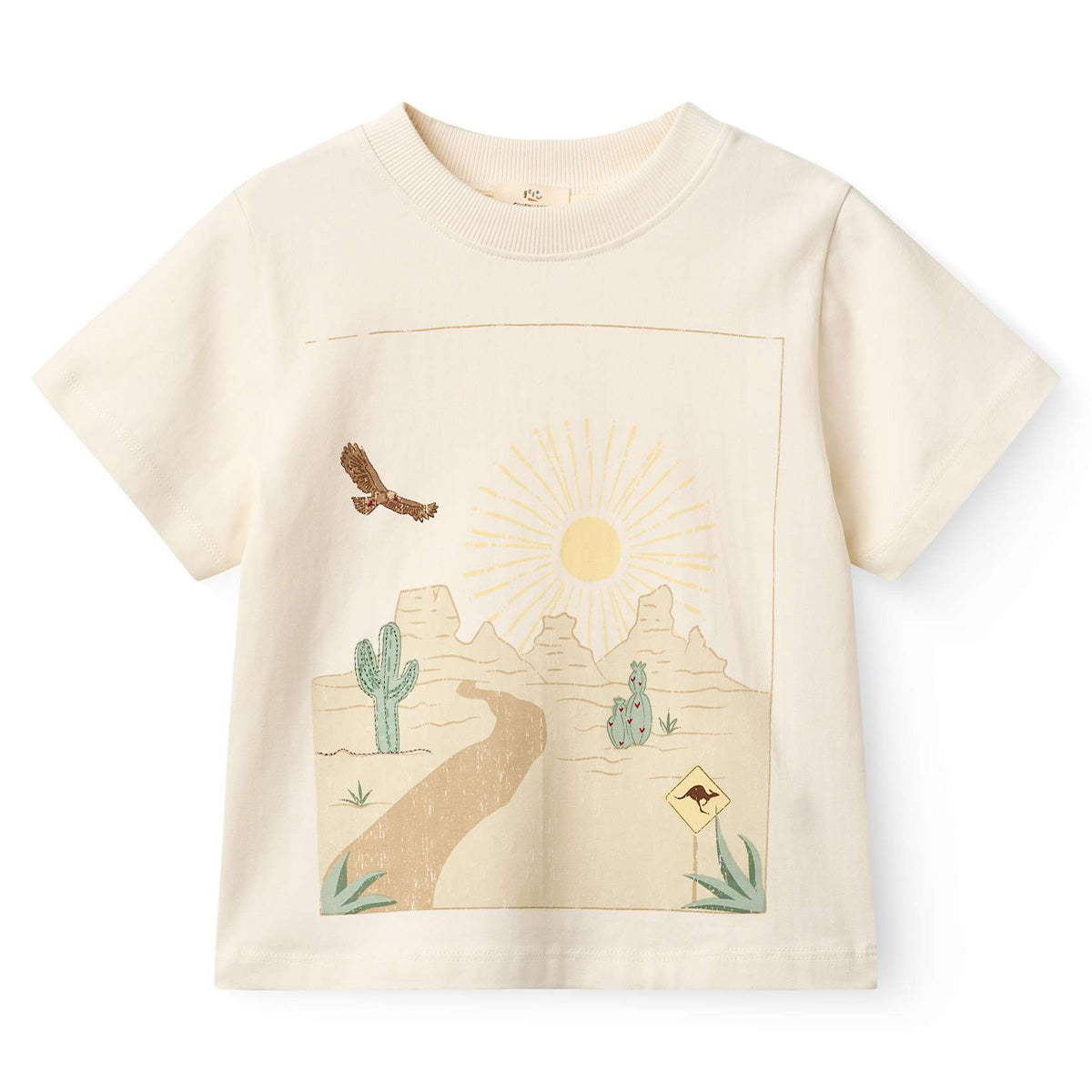 Copenhagen Colors - landscape print tee - cream