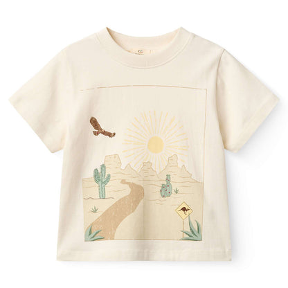 Copenhagen Colors - landscape print tee - cream