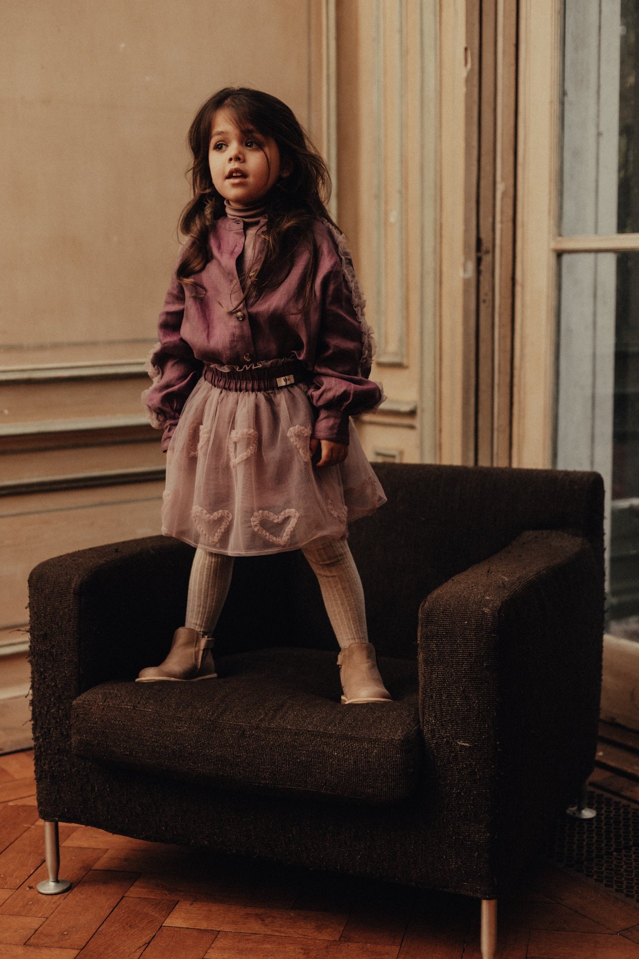 Baje Studio - tule heart skirt Fey - purple plum