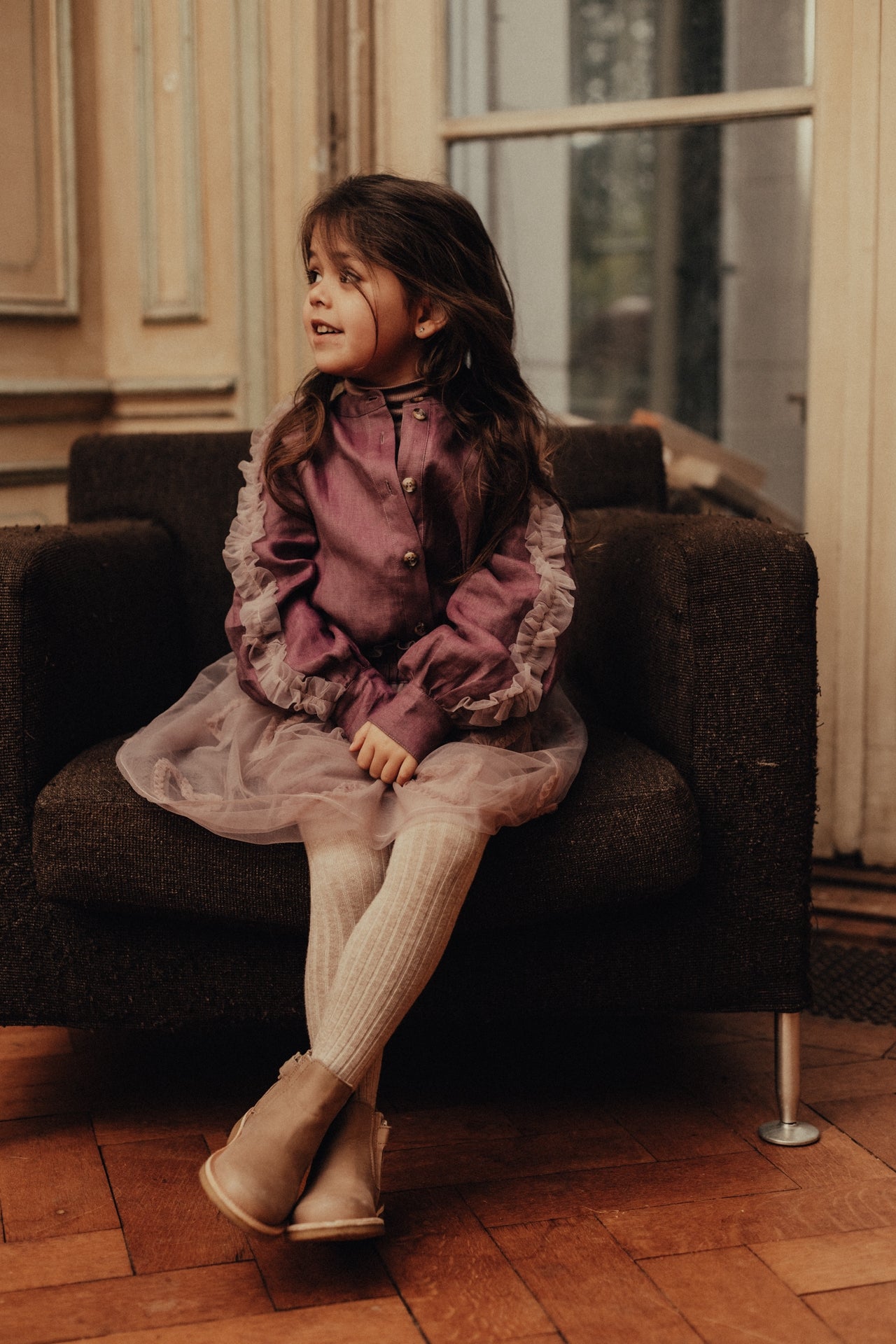 Baje Studio - tule heart skirt Fey - purple plum