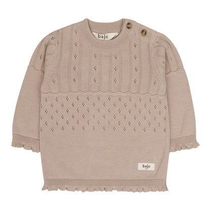 Baje Studio - knitted top Larrau - rose cafe