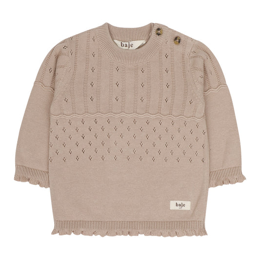 Baje Studio - knitted top Larrau - rose cafe