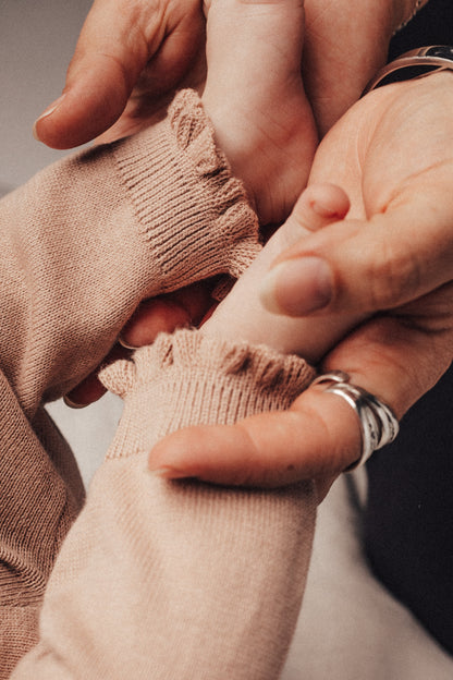 Baje Studio - knitted pants Lauren - rose cafe