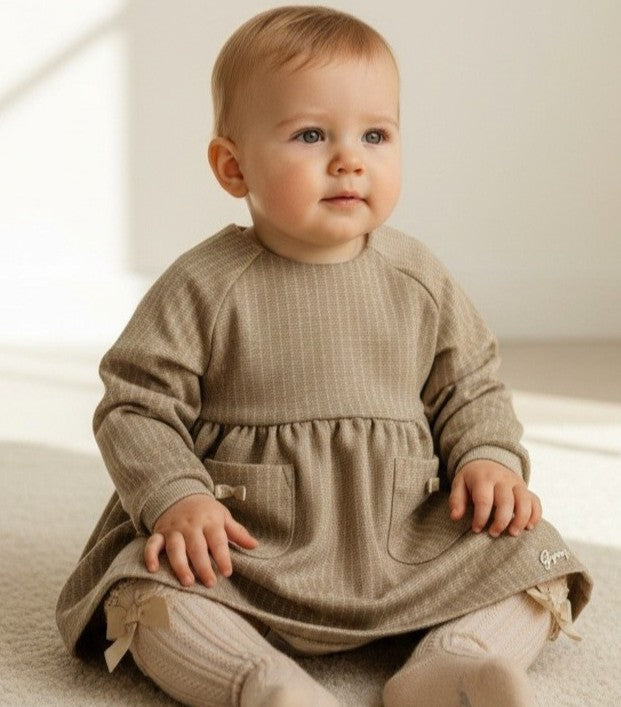 GYMP - dress Laurien - beige gold