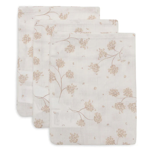 Jollein - hydrofiele washandjes Leafy Dreams - 3 stuks