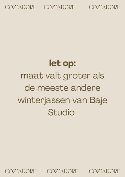 Baje Studio - leather look jacket Layan - brown choco
