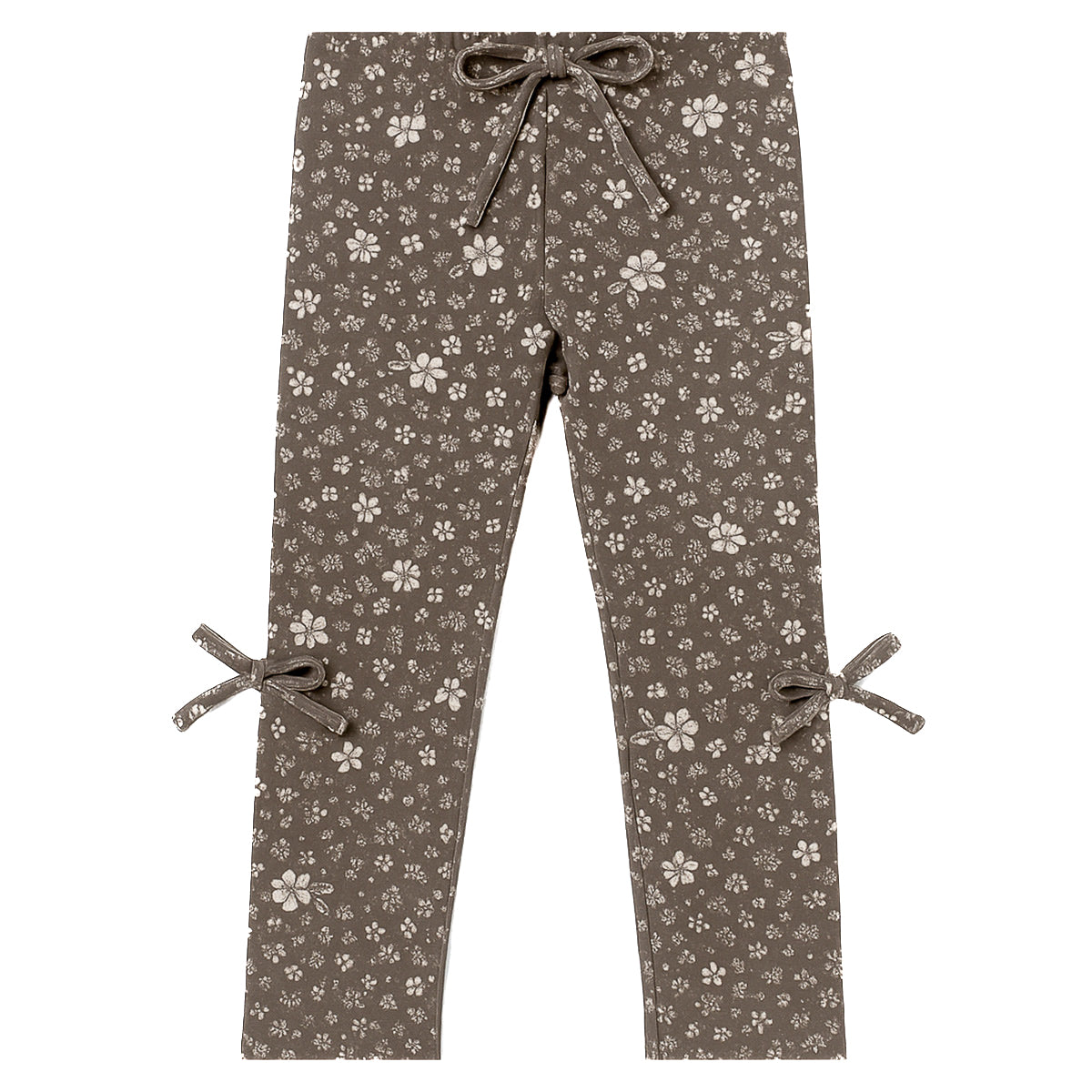 Two You Label - skinny legging Lilly flower - brown