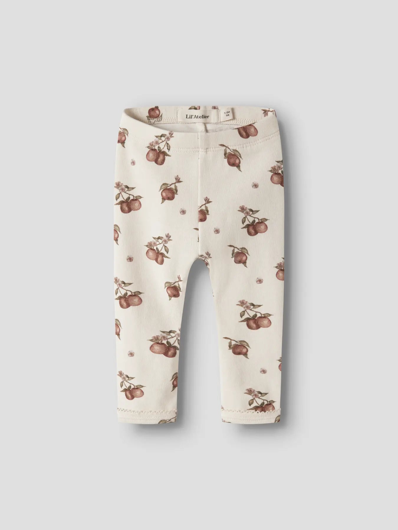 Lil'Atelier - slim fit legging apple - turtledove/maple syrup