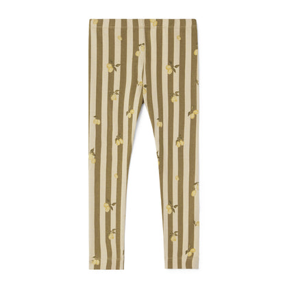 Jersey legging stripe Prune
