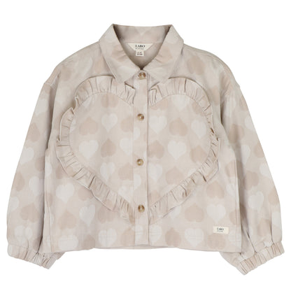 Labo - blouse Leina - taupe hearts