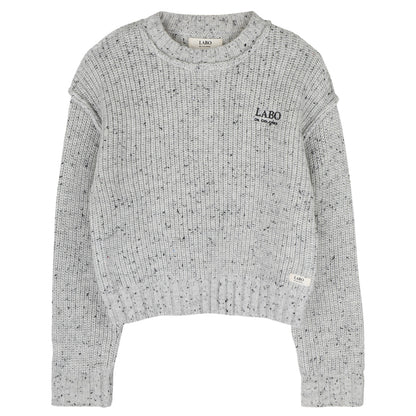 Labo - knit sweater Lennart - grey melange