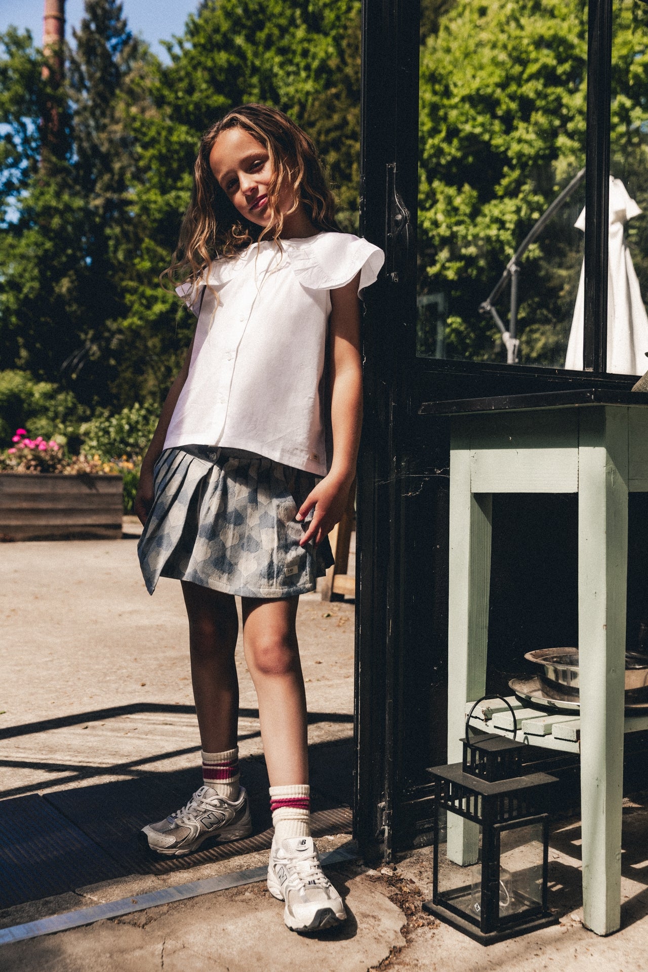 Labo - denim heart skirt Lenthe - blue light