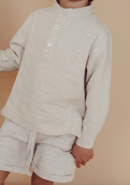 Linen blouse Leo - beach