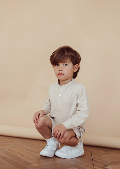 Linen blouse Leo - beach