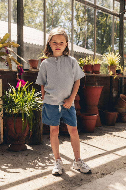 Labo - denim sweat short Levi - blue light