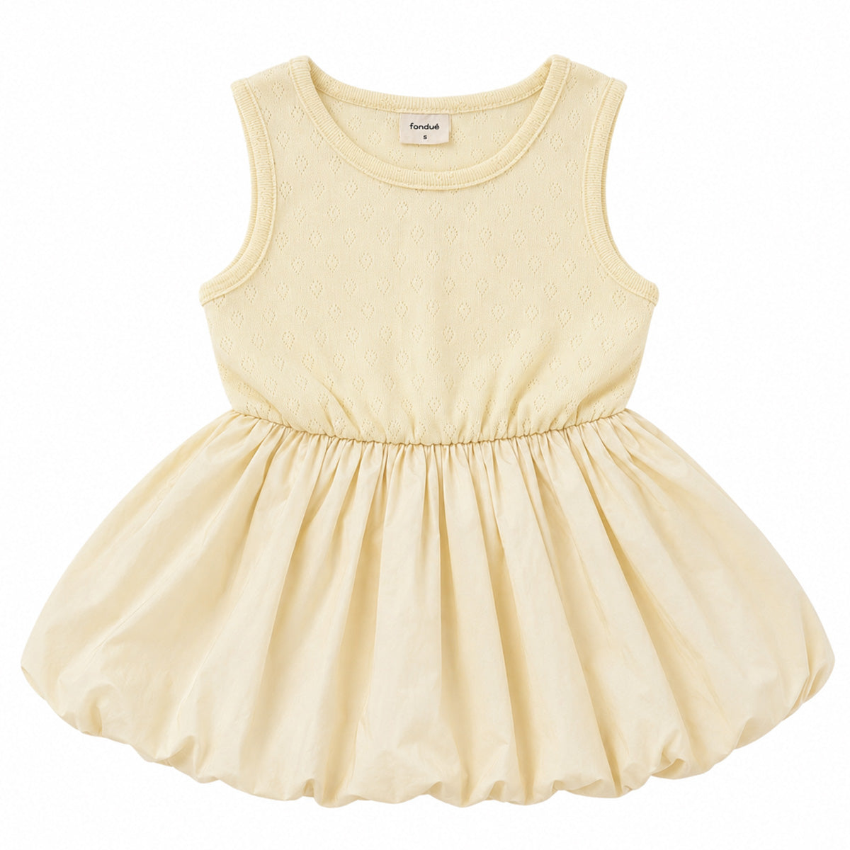 Korean Brands - balloon dress - butter yellow