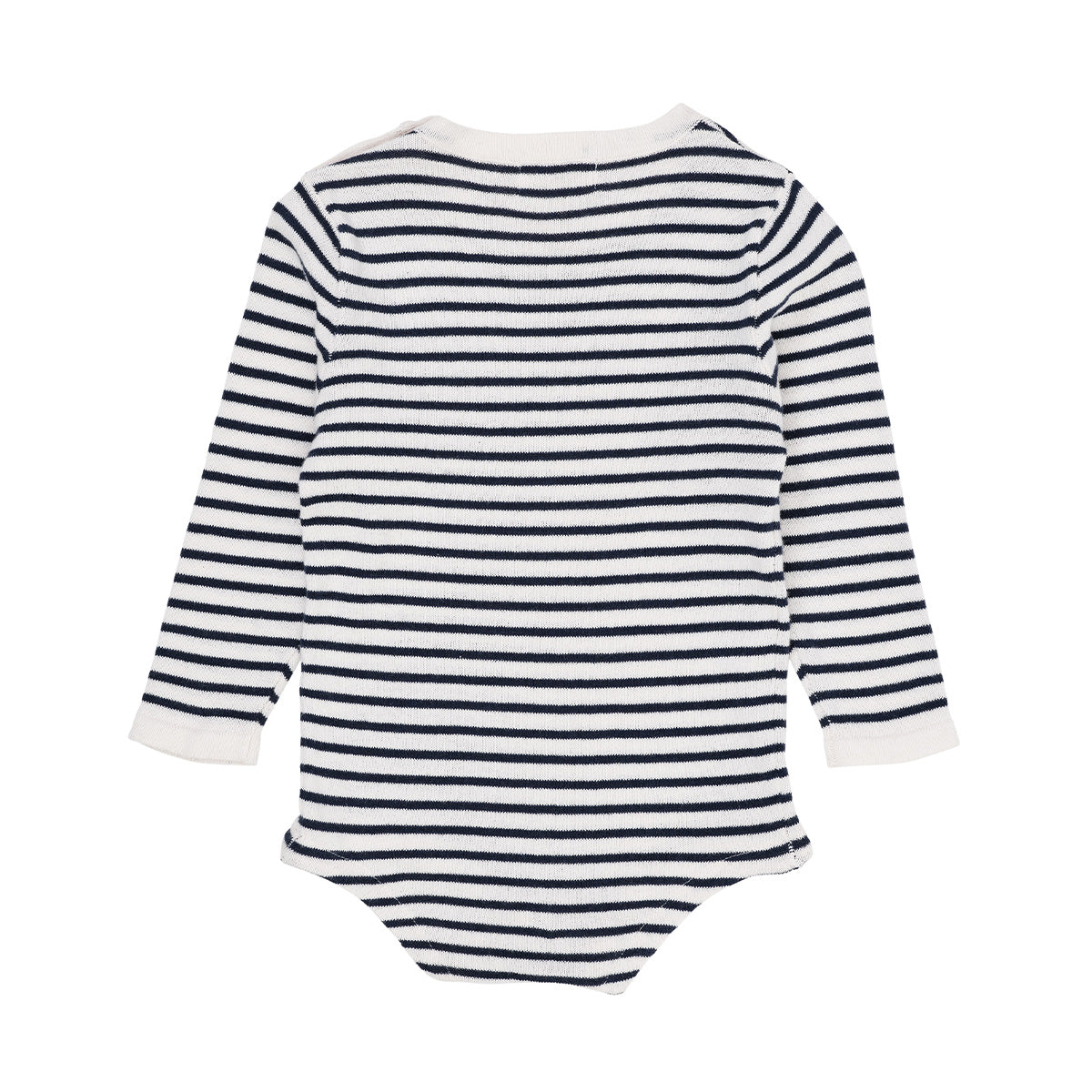 Light knitted stripe body - navy