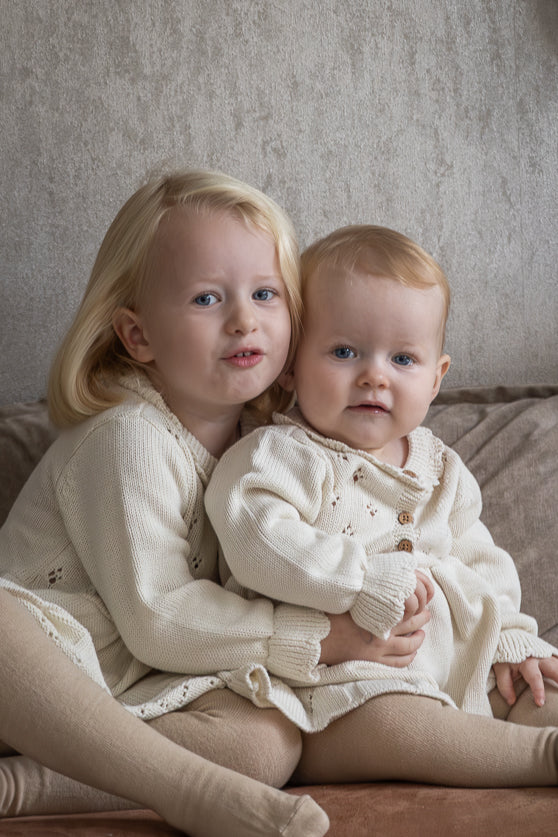 Lil'Atelier - knit dress Lia baby - turtledove offwhite