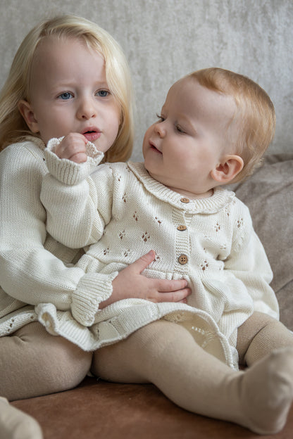 Lil'Atelier - knit dress Lia baby - turtledove offwhite