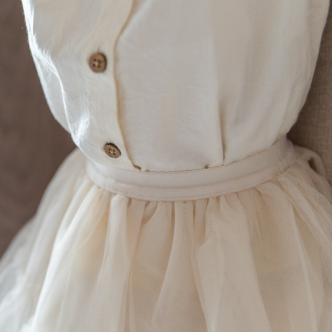 LIl'Atelier - tule skirt - pistachio shell