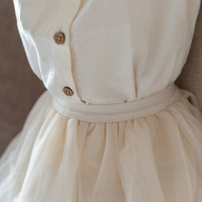 LIl'Atelier - tule skirt - pistachio shell