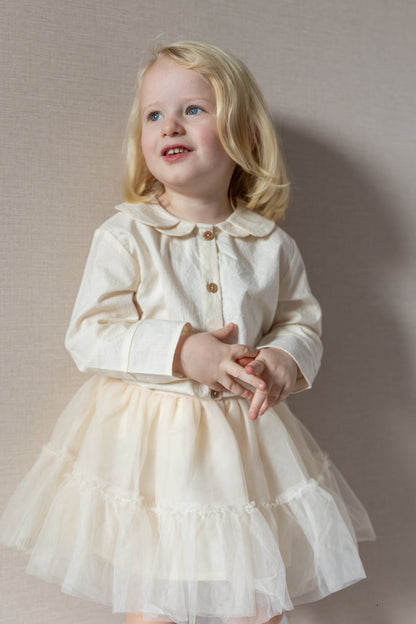 LIl'Atelier - tule skirt - pistachio shell