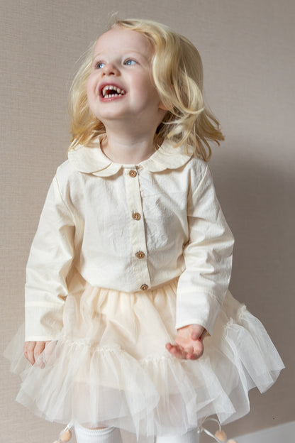 Lil'Atelier - woven blouse - turtledove