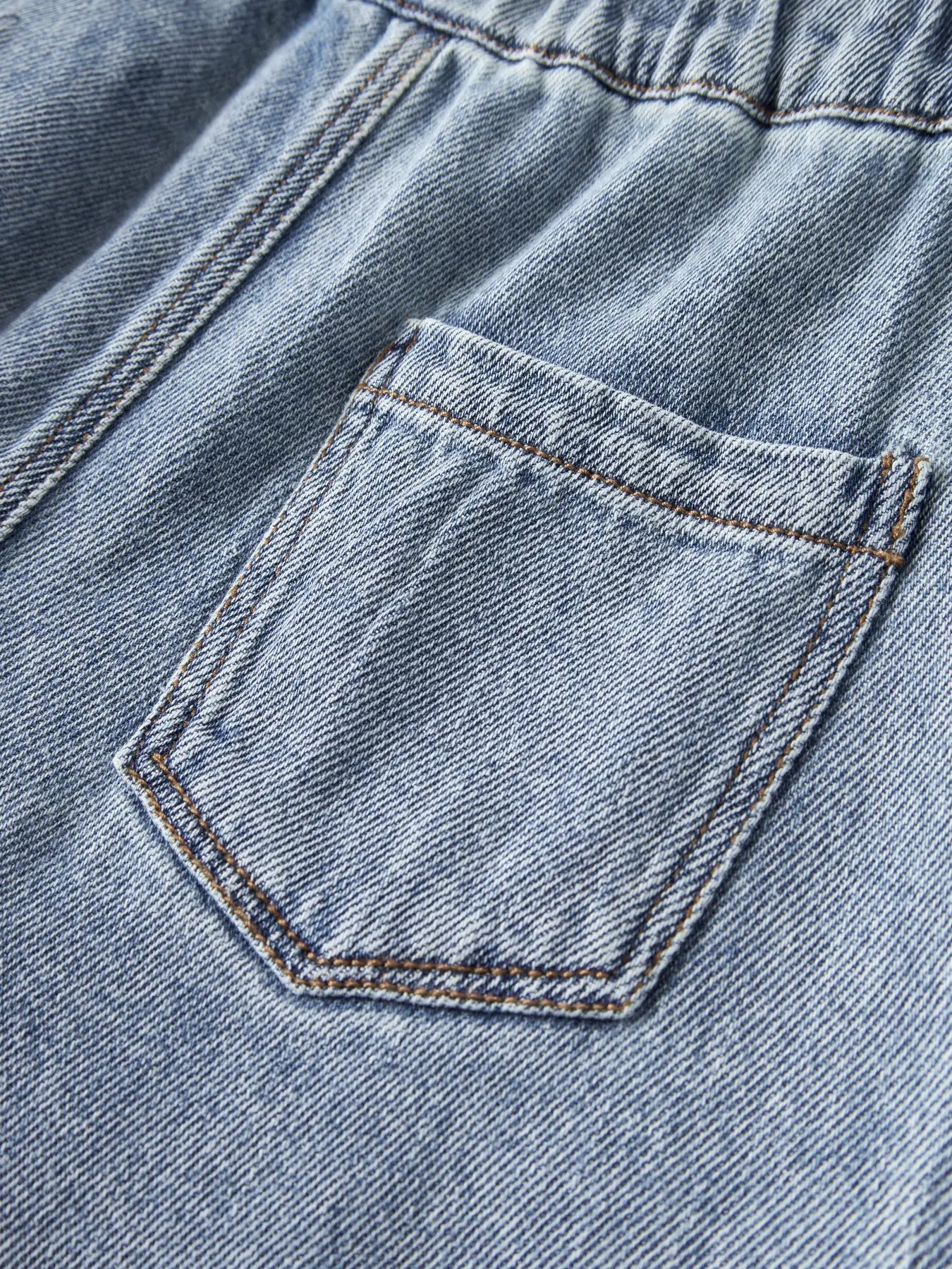 Lil'Atelier - wide jeans - medium blue denim