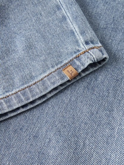 Lil'Atelier - wide jeans - medium blue denim