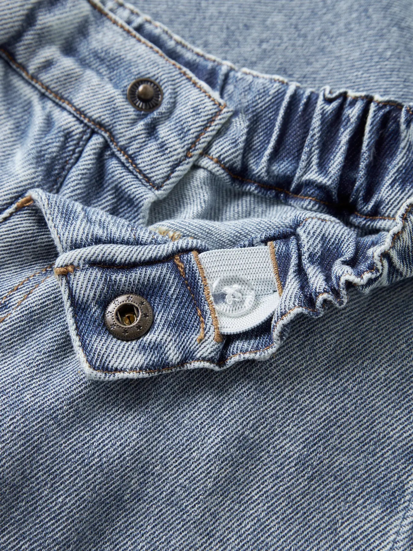Lil'Atelier - wide jeans - medium blue denim