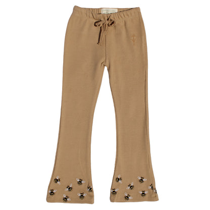 Flare legging Lilly embroidery bee - honey