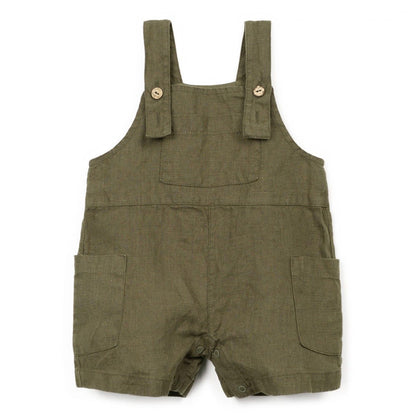Play Up - linen jumpsuit - green