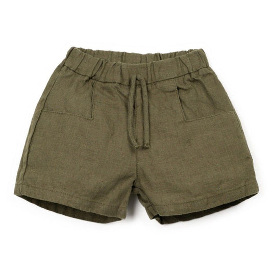 Play Up - linen shorts - green
