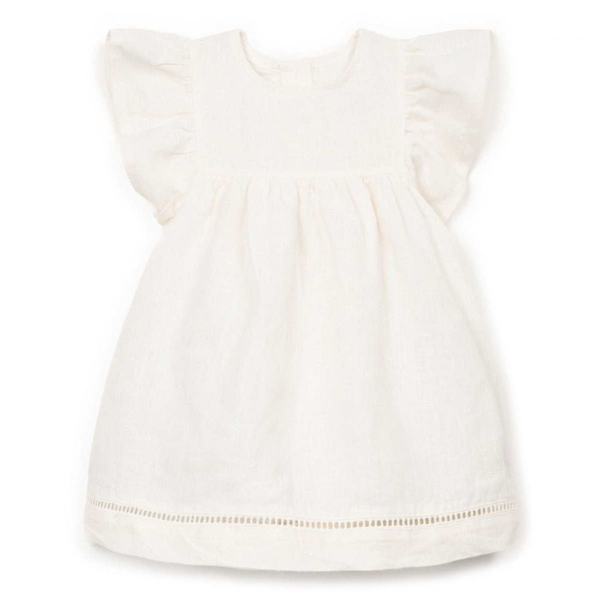 Play Up - linen dress - bio resin offwhite