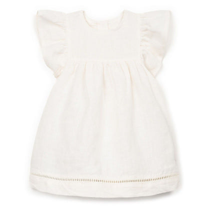 Play Up - linen dress - bio resin offwhite