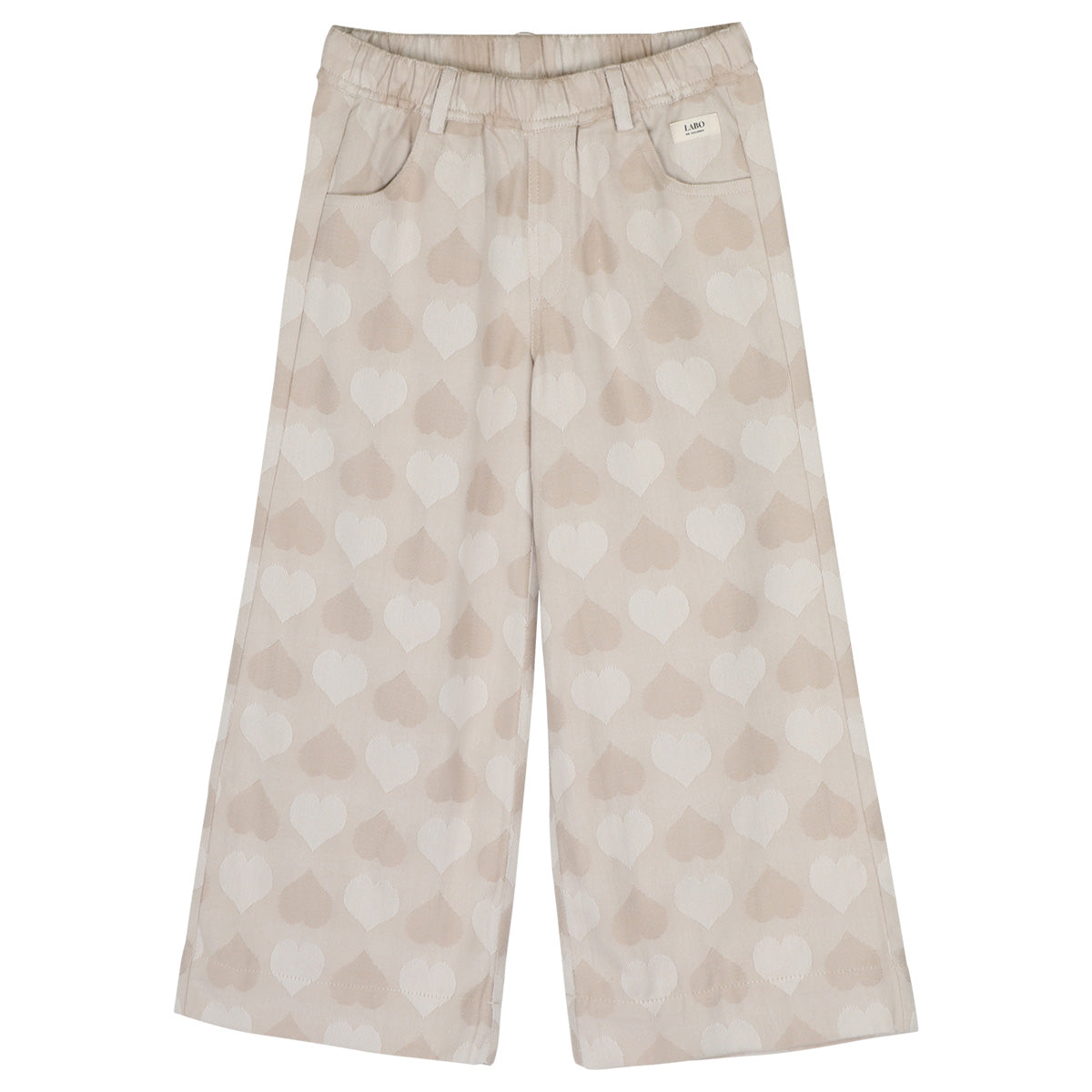 Labo - pants Liona - taupe hearts