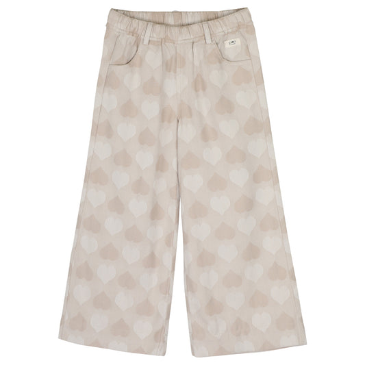 Labo - pants Liona - taupe hearts
