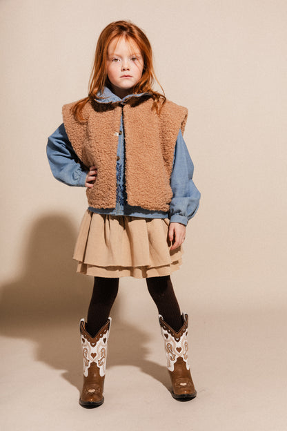 Labo - teddy gilet Loewe - beige