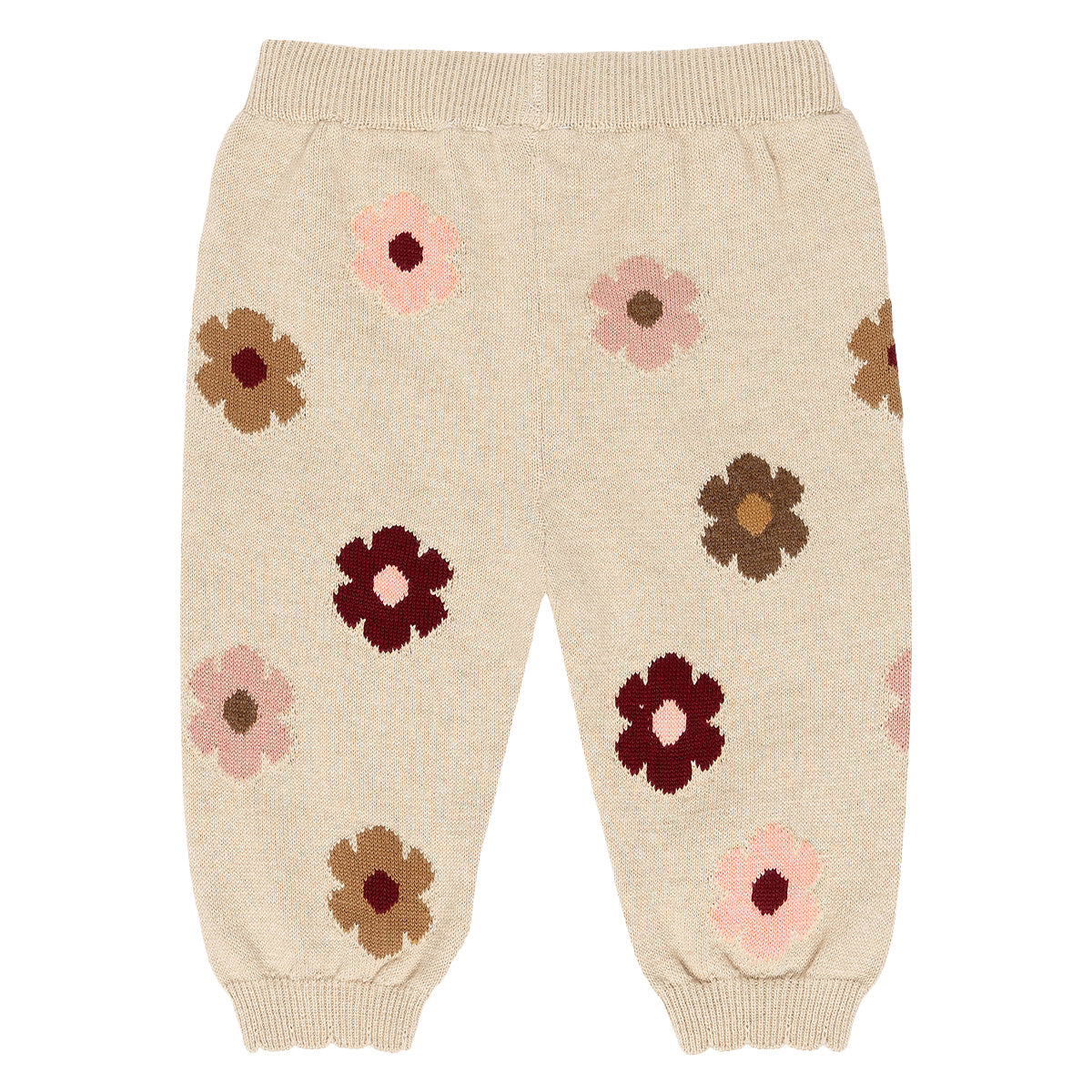 Hust & Claire - pants Lisa - beige melange flower