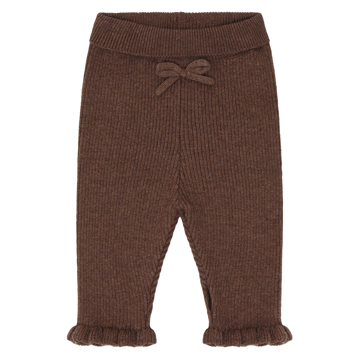 Hust & Claire - knit rib pants Lisa - toffee melange