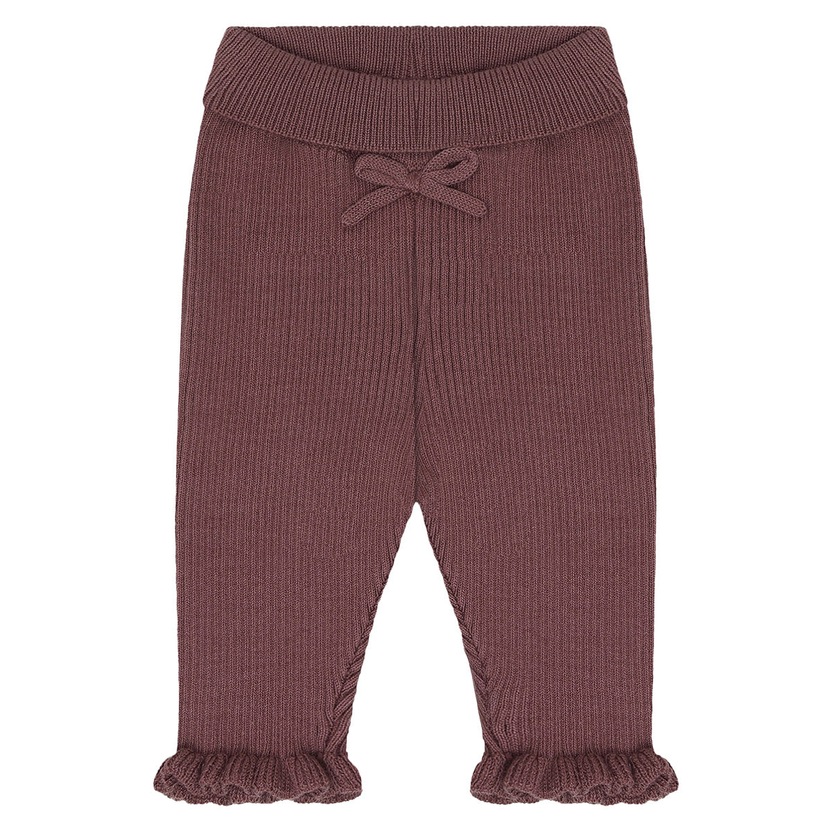 Hust & Claire - knit rib pants Lisa - plum