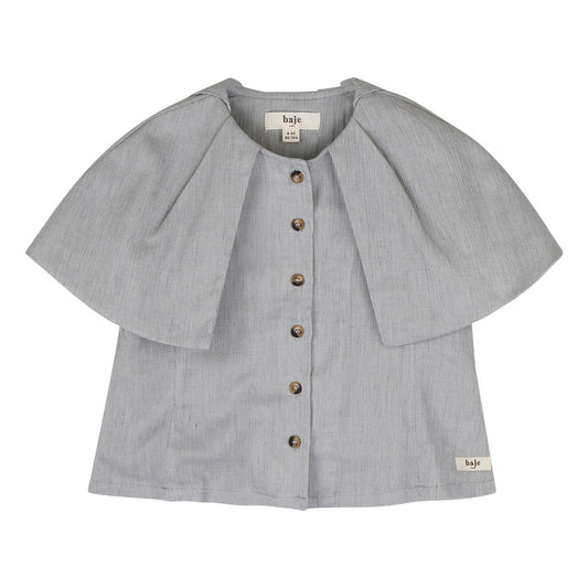 Baje Studio - woven blouse Liss - blue steel