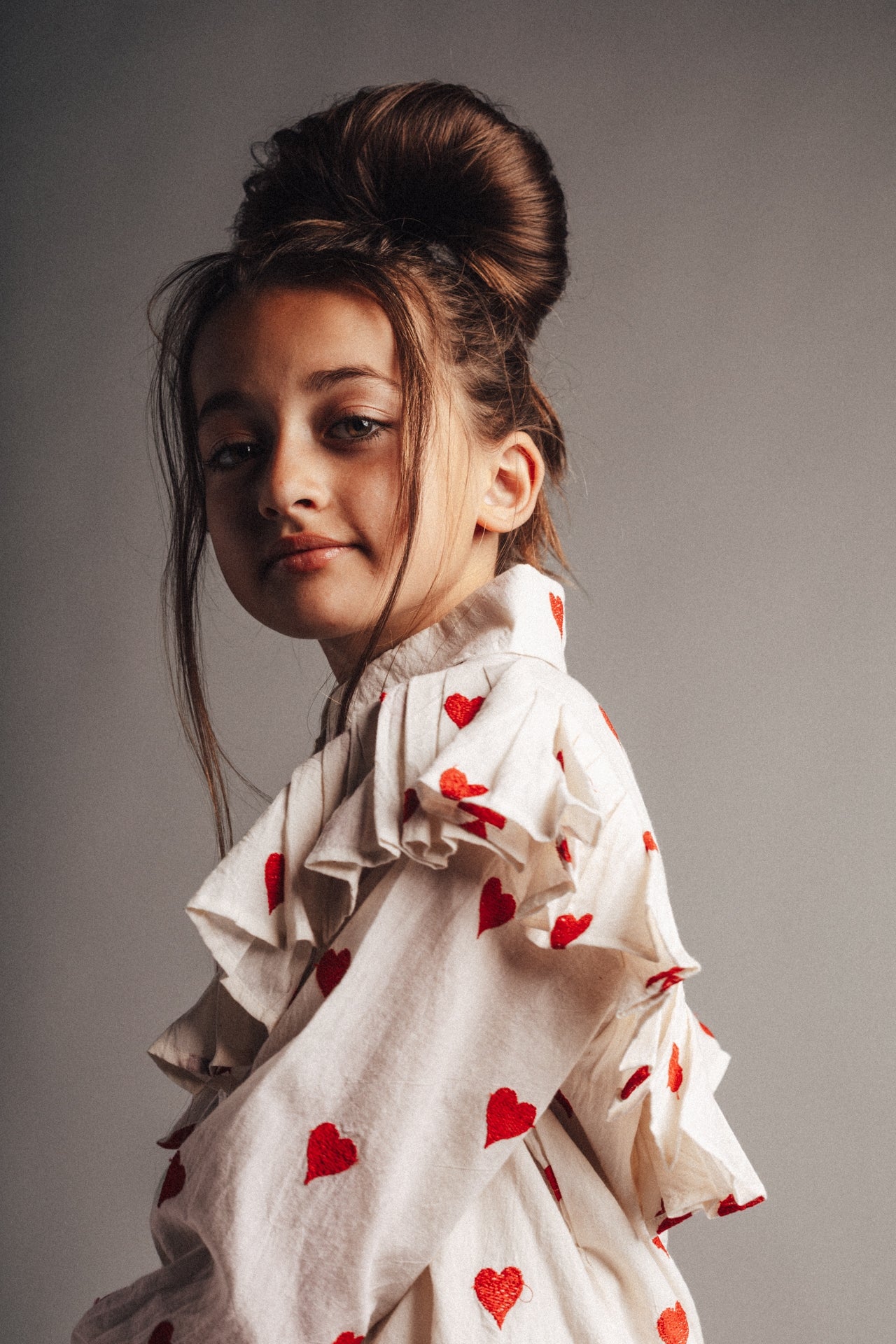 Labo - heart blouse Loe - offwhite