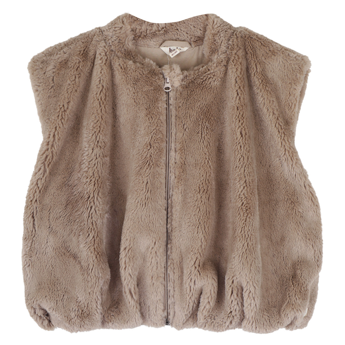 Baje Studio - faux fur gilet Loue - beige