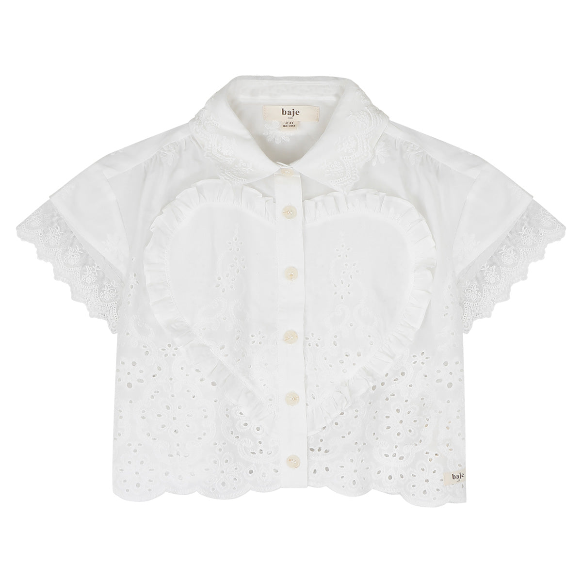 Baje Studio - heart blouse Louni - offwhite