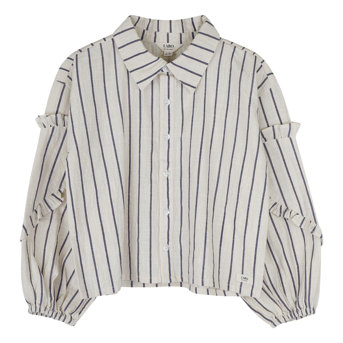 Labo - blouse Lovee - lavender grey stripe