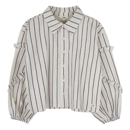 Labo - blouse Lovee - lavender grey stripe