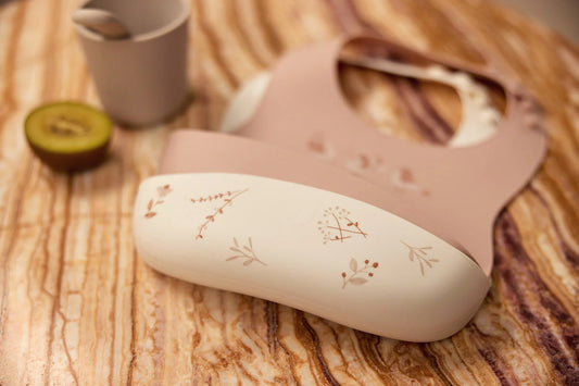Jollein - siliconen slab Lovely Birds - 2 stuks
