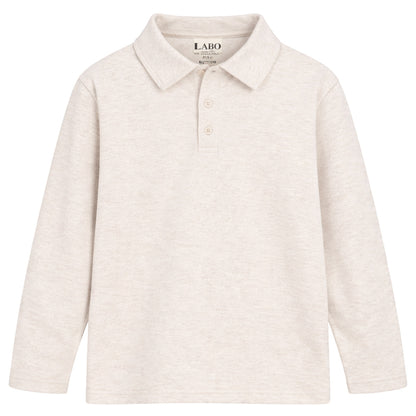 Labo - longsleeve polo Ludico - vanilla melee